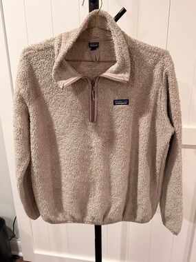 Patagonia Women's Beige/Tan Quarter‑Zip Fleece Pullover
